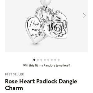 Pandora Charm I love you more than anything